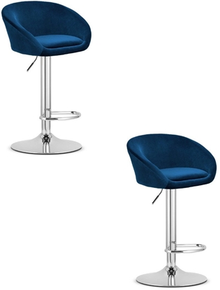 Picture of Hoker EAST - aksamit granatowy / baza chrom x 2