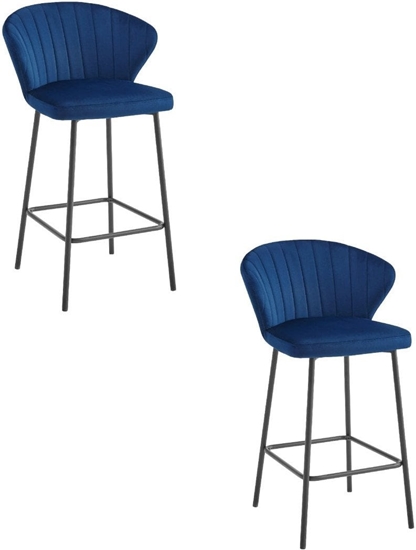 Picture of Hoker GATTA - aksamit granat / nogi czarne x 2