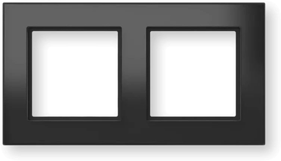 Picture of Homematic IP Glasrahmen   2-fach, schwarz
