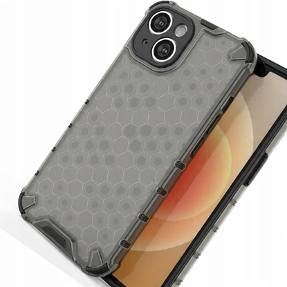 Attēls no Honeycomb etui iPhone 14 Plus pancerny hybrydowy pokrowiec czarne