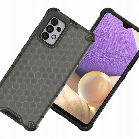 Изображение Honeycomb etui pancerny pokrowiec z elow ramk Samsung Galaxy A03s (166,5) czarny
