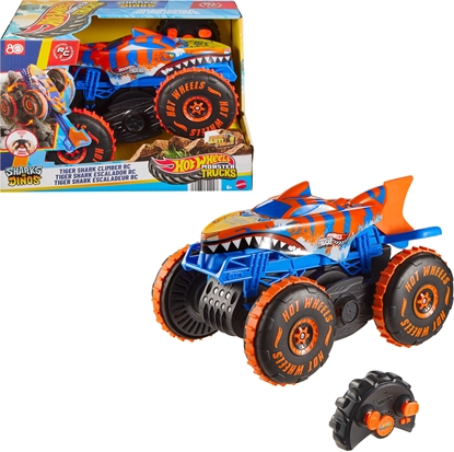 Attēls no Hot Wheels Monster Trucks RC Tiger Shark Wspinacz 1:15 Pojazd zdalnie sterowany  JFR39