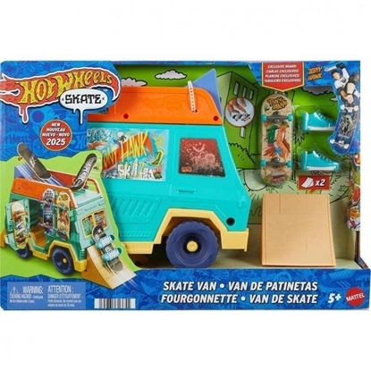 Изображение HOT WHEELS Set - Skateboarder Bus Inspired by Tony Hawk (JGG91)