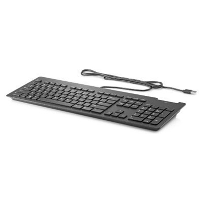 Изображение HP HP Slim USB Wired Keyboard - Smartcard - Black - EST