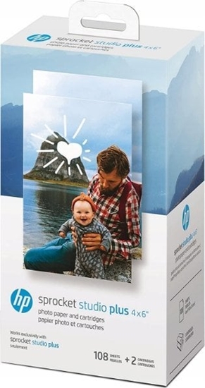 Picture of HP Papier Wkad Wkady Do Drukarki Hp Sprocket Studio + Plus / 108 Szt.