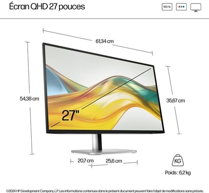 Изображение LCD Monitor|HP|27 "|2560 x 1440 pixels|Quad HD|Native aspect ratio 16:9|LCD|Flat|9D9S0A9