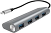 Picture of Logilink USB 3.1 HUB 4-port Type-C Aluminium grau