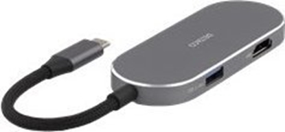 Picture of HUB USB Deltaco USB-C jungi stotel DELTACO, 1x HDMI/RJ45/SD/mSD, 3x USB-A / USBC-HDMI26 / 1902421