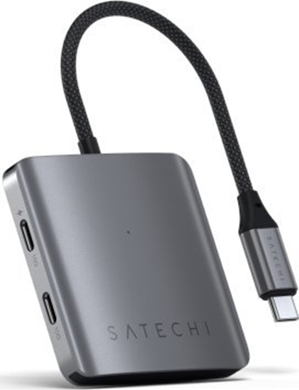 Picture of HUB USB Satechi Satechi 4 Port USB-C Hub PD - aluminiowy hub USB-C (4x USB-C 10Gbps, w tym 1x 100W PD) (space gray)