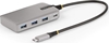 Picture of StarTech.com 4-Port USB-C Hub with USB-C DP Alt Mode Video Output 4K 60Hz, 3x USB-A, 1x USB-C, 100W Power Delivery Pass-Through, USB 3.2 Gen 2 (10Gbps), Portable USB Type-C to USB Type-A/C - 1ft (30cm) Host Cable (HB31C3A1CDPPD3) - Hub - 1 x USB-C +