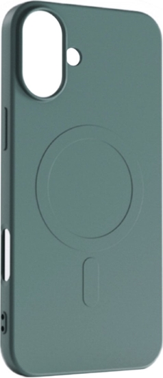Изображение Hurtel Etui Liquid Silicone Case MagSafe na iPhone 16 - ciemnozielone
