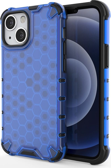 Picture of Hurtel Honeycomb etui pancerny pokrowiec z elow ramk iPhone 13 mini niebieski