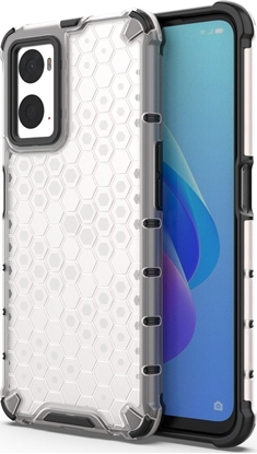 Attēls no Hurtel Honeycomb etui pancerny pokrowiec z elow ramk Oppo A76 / Oppo A36 / Realme 9i przezroczysty