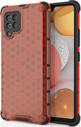 Attēls no Hurtel Honeycomb etui pancerny pokrowiec z elow ramk Samsung Galaxy A42 5G czerwony