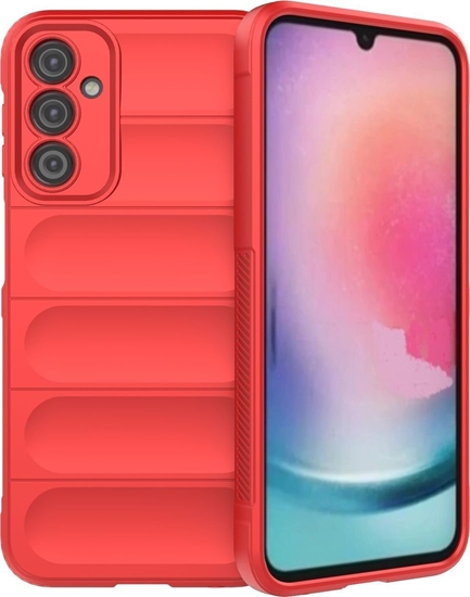 Picture of Hurtel Magic Shield Case etui do Samsung Galaxy A24 4G elastyczny pancerny pokrowiec czerwone