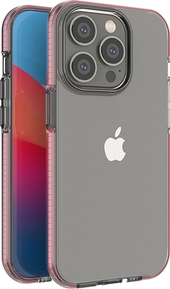 Attēls no Hurtel Spring Case etui iPhone 14 Pro silikonowy pokrowiec z ramk jasnoróowe