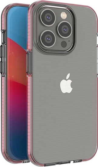 Изображение Hurtel Spring Case etui iPhone 14 Pro silikonowy pokrowiec z ramk jasnoróowe