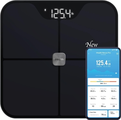 Attēls no iHealth iHealth HS2SPRO Nexus Pro Wireless Body Composition Scale, Black