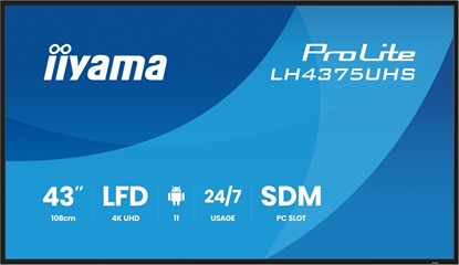 Attēls no IIYAMA 108cm  (42,5") LH4375UHS-B2AG 16:9 2xHDMI+3xDP+2xUSB