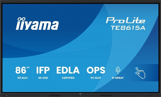 Picture of IIYAMA TE8615A-B1AG 86inch UHD IPS