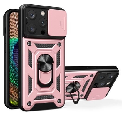 Изображение iLike - iPhone 14 Pro Max Armor Camshield case Pink