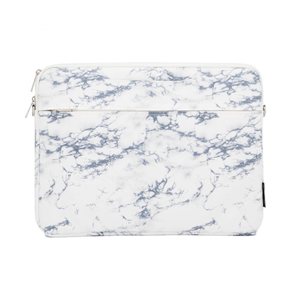 Picture of iLike 15-16 Inches Fabric Laptop Bag With Strap Marble White