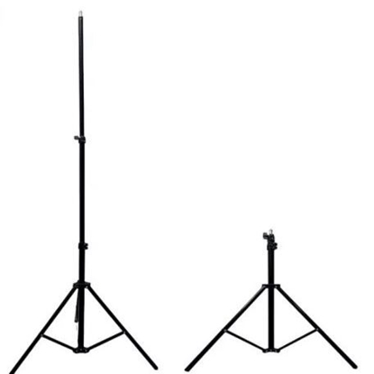 Изображение iLike 21M Premium Stable Metal Tripod Stand 2.1m max 1/4 screw Led Ring / Camera fix Black