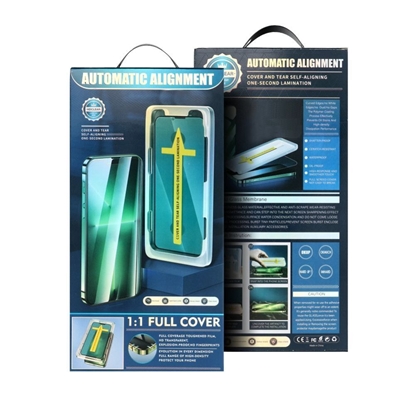 Изображение iLike Apple 5D Full Glue Tempered Glass for iPhone 13 / 13 Pro / 14 black + applicator