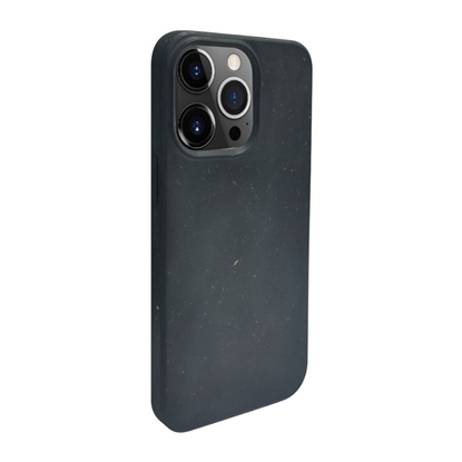 Изображение iLike Apple iPhone 13 Pro Silicone plastic case Eco Print Design Black