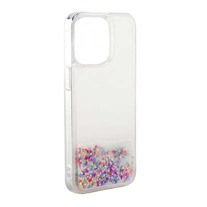 Изображение iLike Apple iPhone 13 Silicone Case Water Glitter Blue