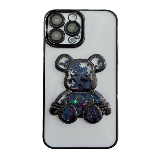 Изображение iLike Apple iPhone 14 Pro Silicone Case Print Desire Bear Black