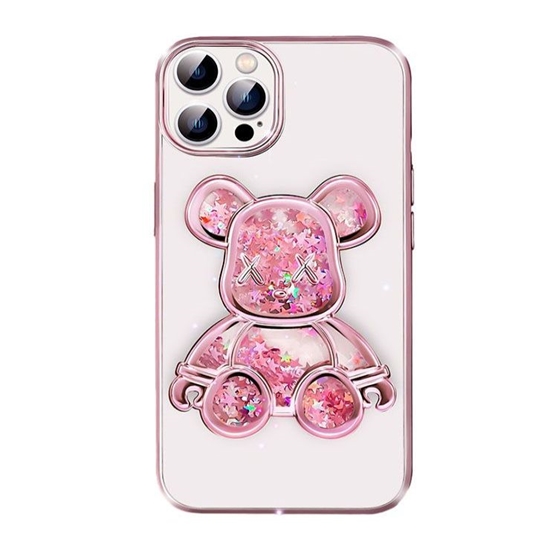 Изображение iLike Apple iPhone 14 Pro Silicone Case Print Desire Bear Pink