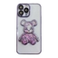 Picture of iLike Apple iPhone 14 Pro Silicone Case Print Desire Bear Purple