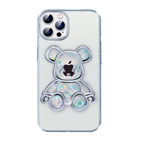 Изображение iLike Apple iPhone 14 Pro Silicone Case Print Desire Bear Silver