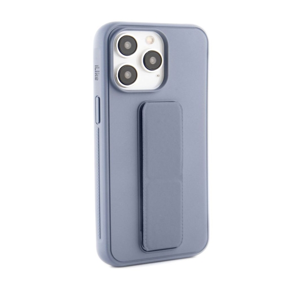 Picture of iLike Apple iPhone 14 Pro Silicone Case with stand Purple