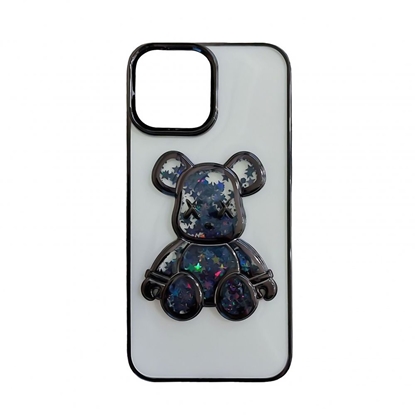 Picture of iLike Apple iPhone 14 Silicone Case Print Desire Bear Black