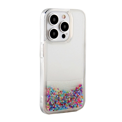 Изображение iLike Apple iPhone 15 Pro Max Silicone Case Water Glitter Rainbow
