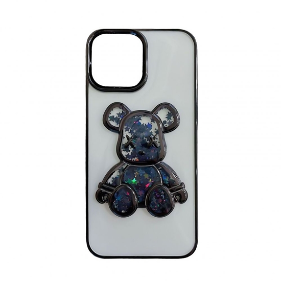 Изображение iLike Apple iPhone 15 Silicone Case Print Desire Bear Black