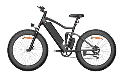 Attēls no iLike Electric bike ONES1, 48V, 10AH, 26 collas, 500W, 25Km/h, IP54 Black