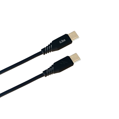 Picture of iLike iLike Evelatus Charging Cable Type-C to Type-C CTT01 Black