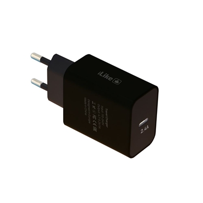 Picture of iLike iLike Type-C Travel Charger ITC02 2.4A Black