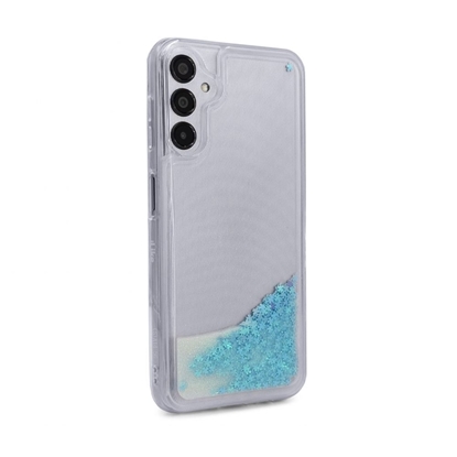 Attēls no iLike Samsung Galaxy A14 5G Silicone Case Water Glitter Blue