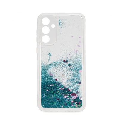 Attēls no iLike Samsung Galaxy A35 Silicone Case Water Glitter Blue