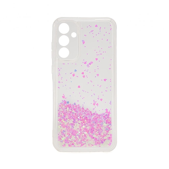 Изображение iLike Samsung Galaxy A35 Silicone Case Water Glitter Light Pink