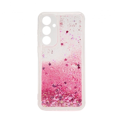 Attēls no iLike Samsung Galaxy A55 Silicone Case Water Glitter Pink