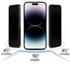 Picture of iLike Samsung GALAXY S23 TEMPERED PRIVACY GLASS (WITH CUTOUT FOR READER) Black