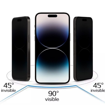 Изображение iLike Samsung GALAXY S24 / S25 Tempered Privacy Glass Black