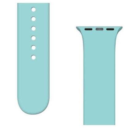 Picture of iLike Strap APS Silicone Band for Watch Ultra / 8 / 7 / 6 / 5 / 4 / 3 / 2 / SE (45 / 44 / 42mm) Strap Watch Bracelet Light Blue