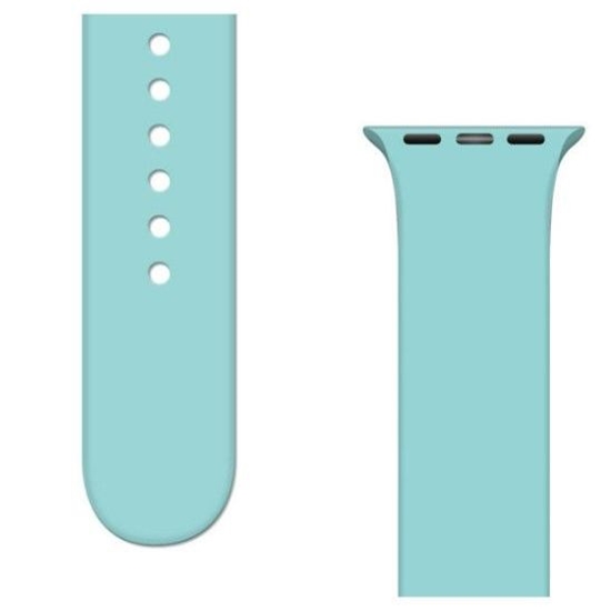 Picture of iLike Strap APS Silicone Band for Watch Ultra / 8 / 7 / 6 / 5 / 4 / 3 / 2 / SE (45 / 44 / 42mm) Strap Watch Bracelet Light Blue