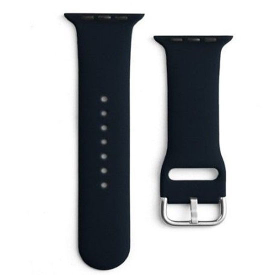 Picture of iLike Strap APS Silicone Watch Band 8/7/6/5/4/3/2 / SE (41/40 / 38mm) Strap Watchband Black